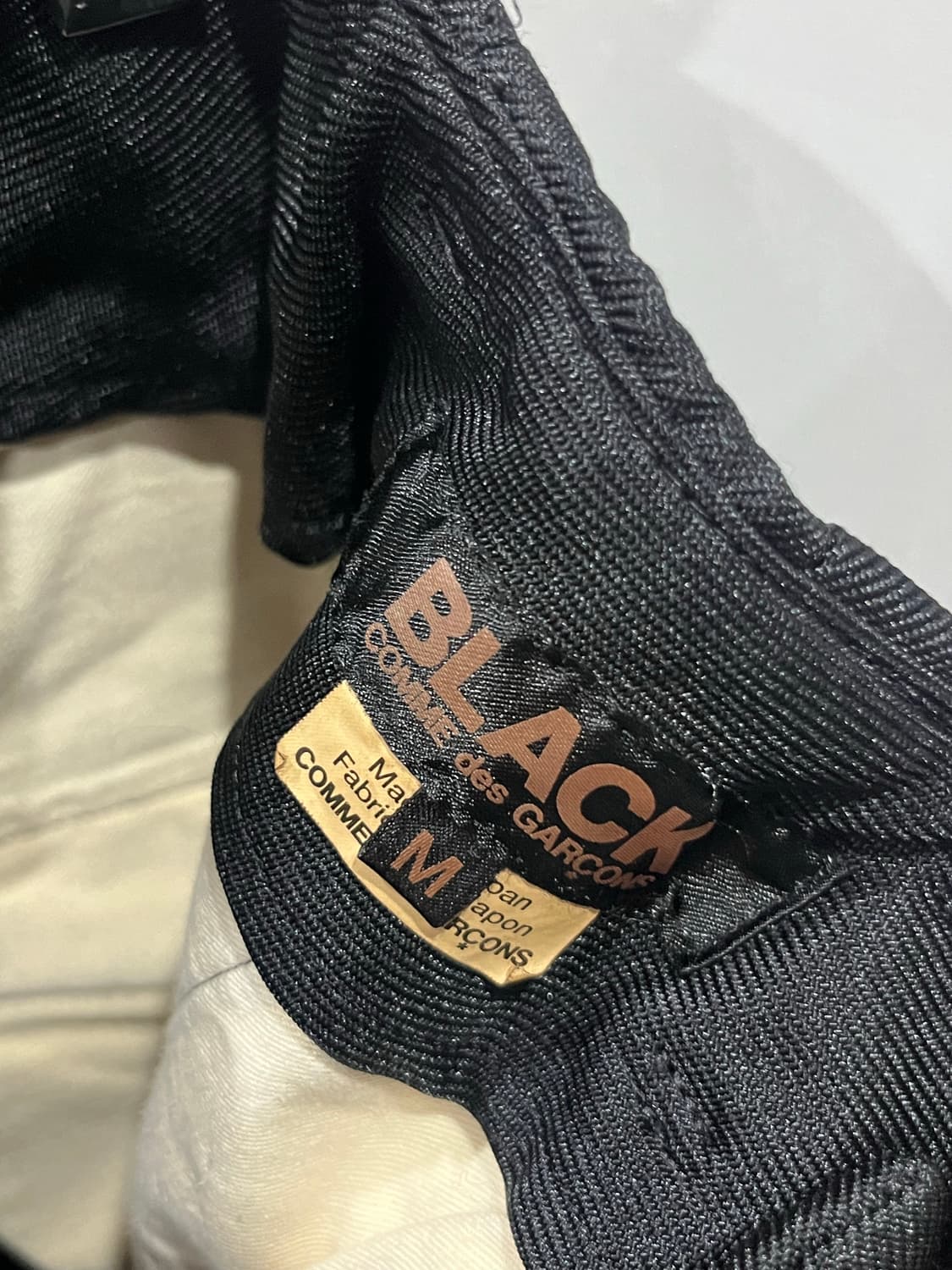 꼼데가르송 블랙 밑단 지퍼 디스 팬츠 M 상품이미지6