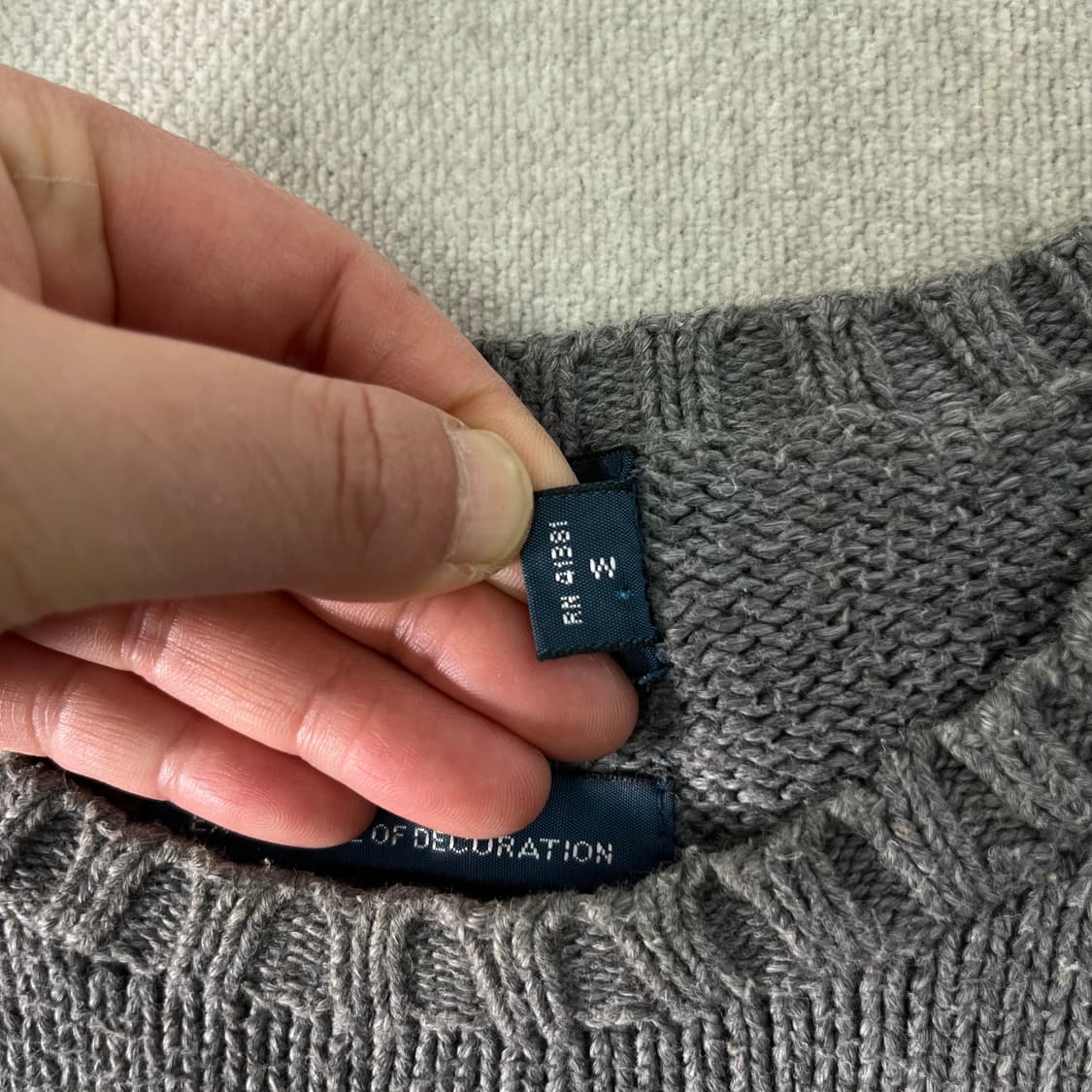 95 폴로랄프로렌 그레이 코튼 니트 상품이미지4