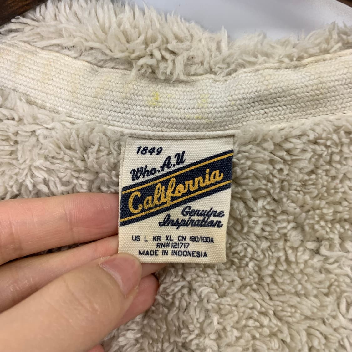 후아유 y2k 와투케 양털 기모 후드집업 상품이미지6