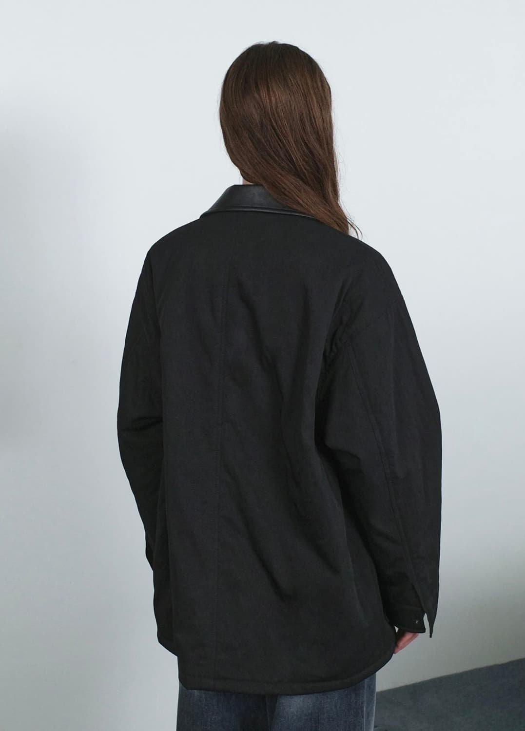 (M) 로우클래식 나일론 오버사이즈 트윌 자켓 상품이미지3