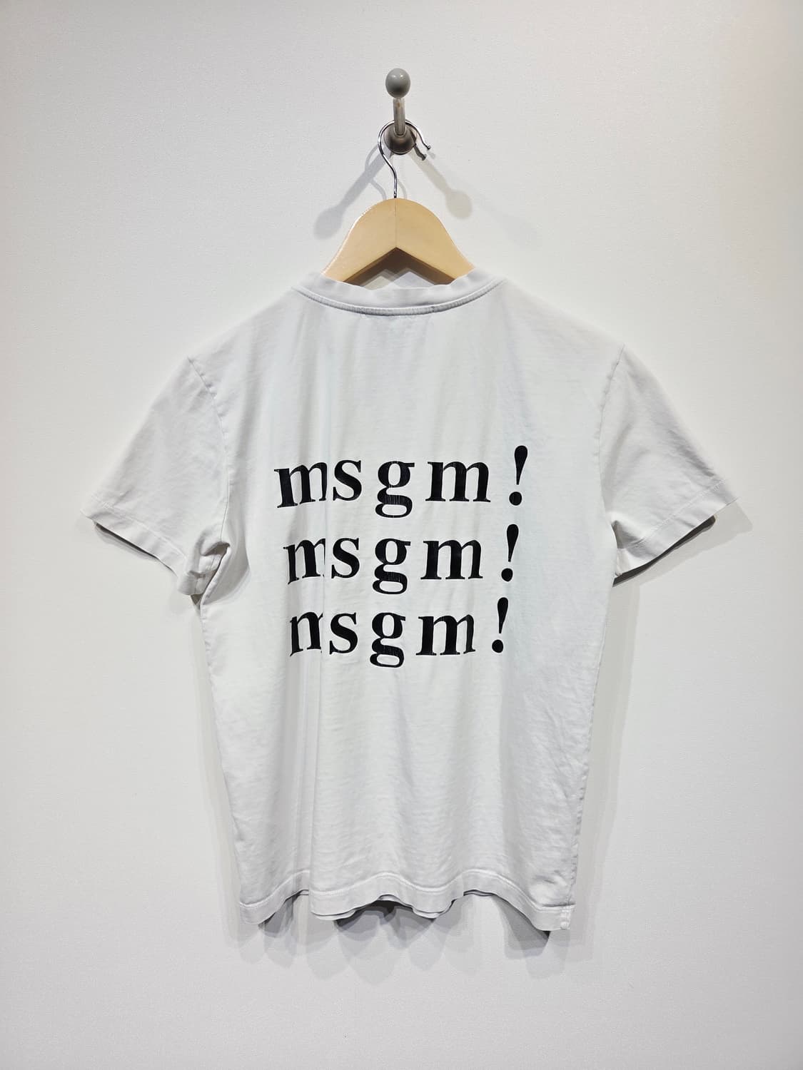 MSGM 로고 반팔 티셔츠 화이트_S 상품이미지5
