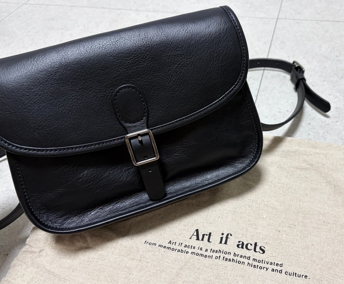 Cartridge Leather Bag_Black 상품이미지2