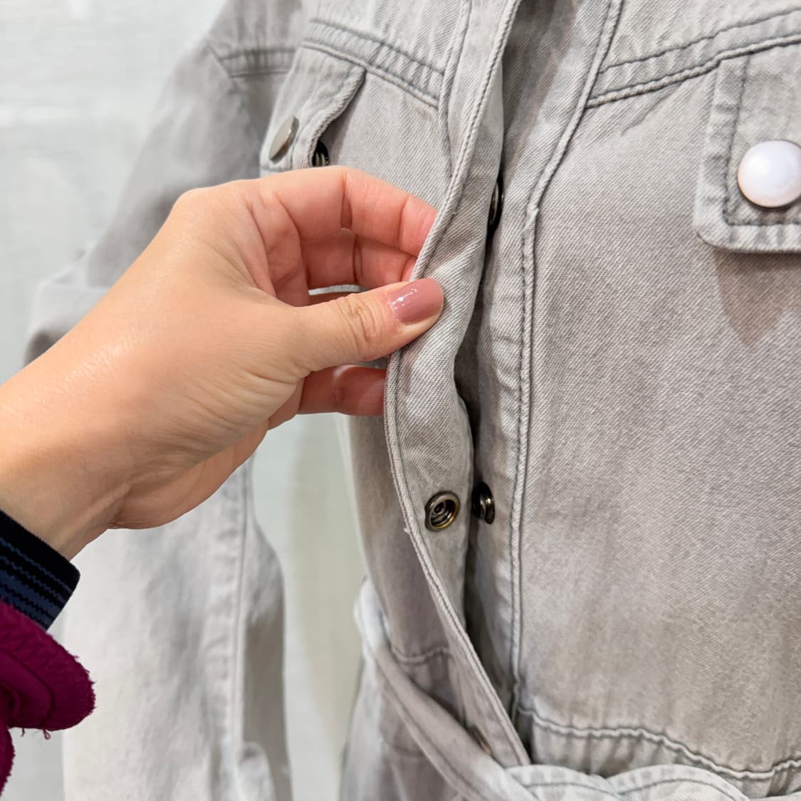 Vov 보브데님원피스 청원피스 버튼원피스 3057 상품이미지3