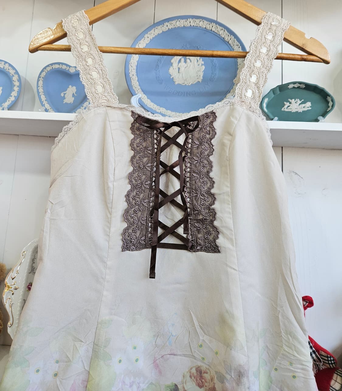 (axes femme) 플라워 코르셋 원피스 상품이미지2