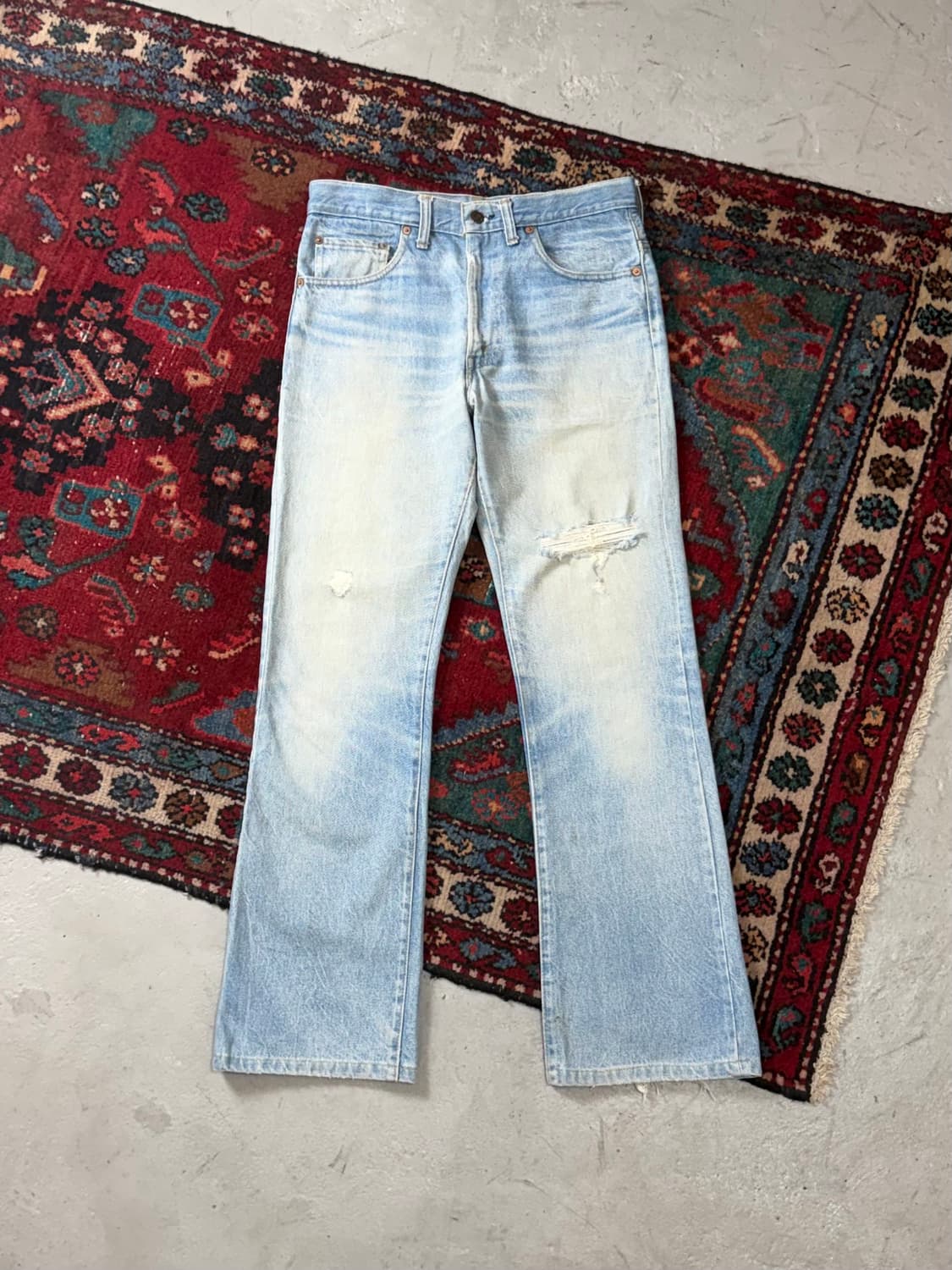 80's USA 빈티지 리바이스 517 오렌지탭 부츠컷 상품이미지1