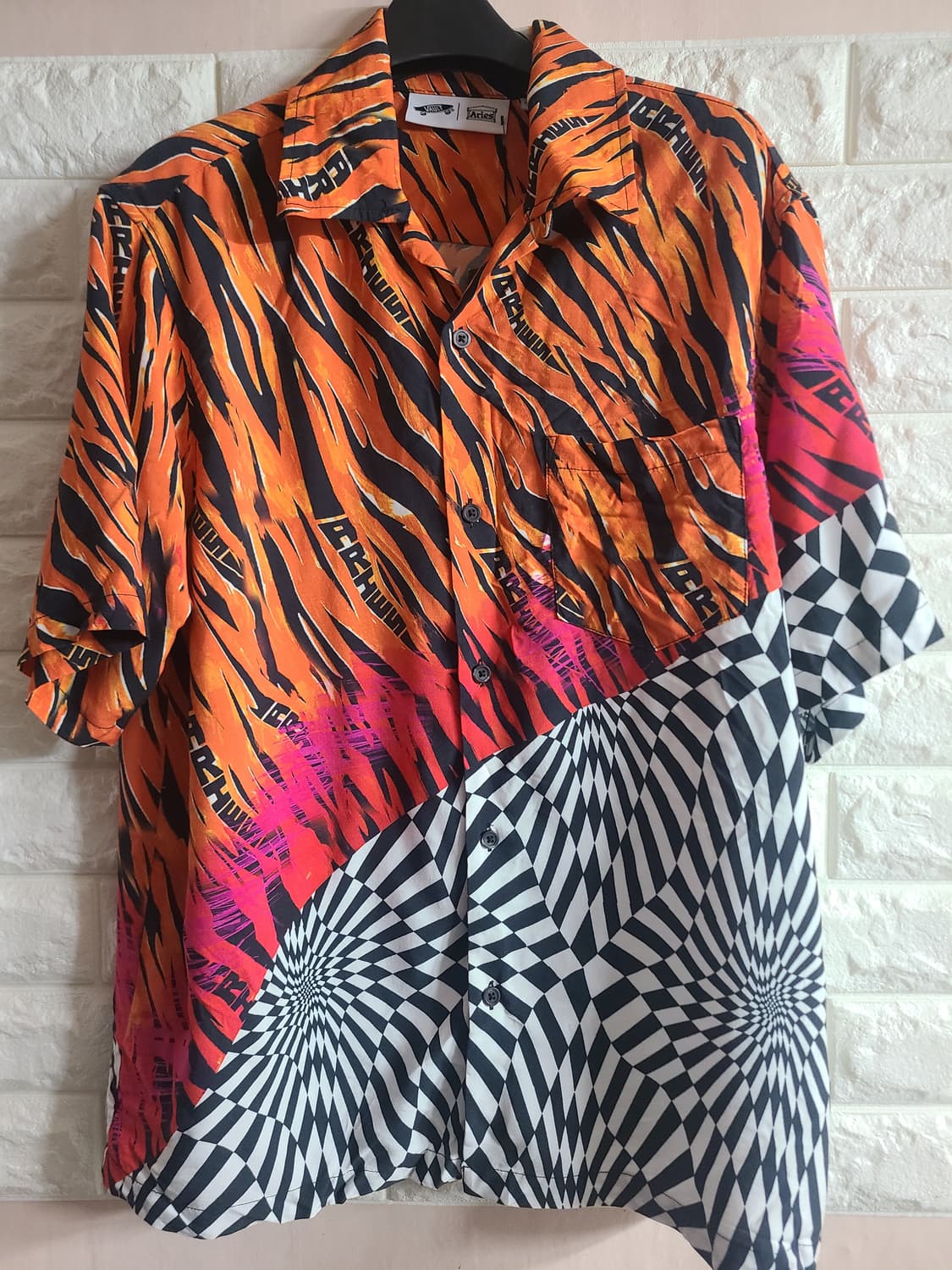 반스 호피 체커보드 남방(실95) 상품이미지1