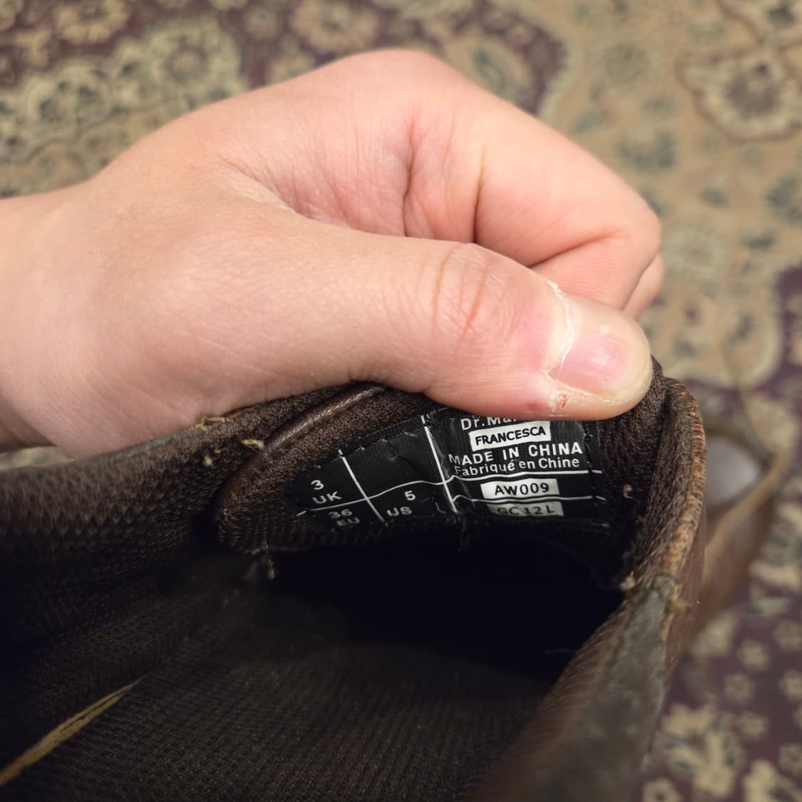 닥터마틴 francesca 프란체스카 브라운 uk3 220-225 상품이미지7