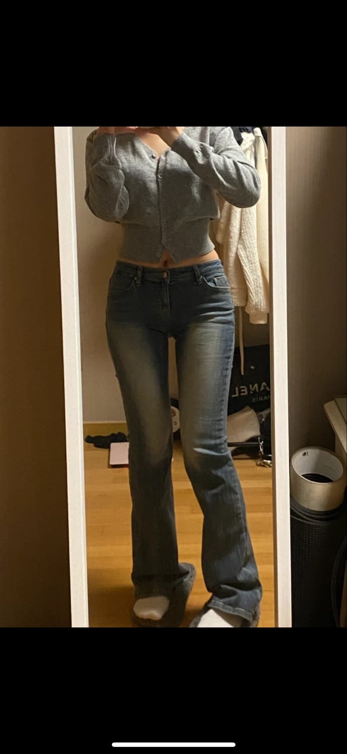 로우라이즈 부츠컷 스판 데님 상품이미지4