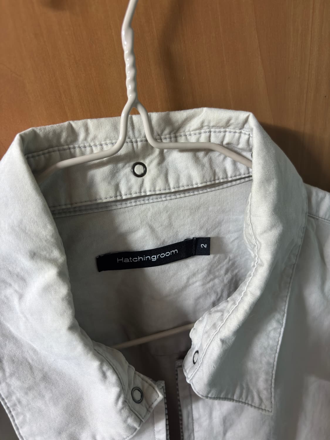 해칭룸 셔츠 자켓 라이트 그레이 2사이즈 상품이미지3