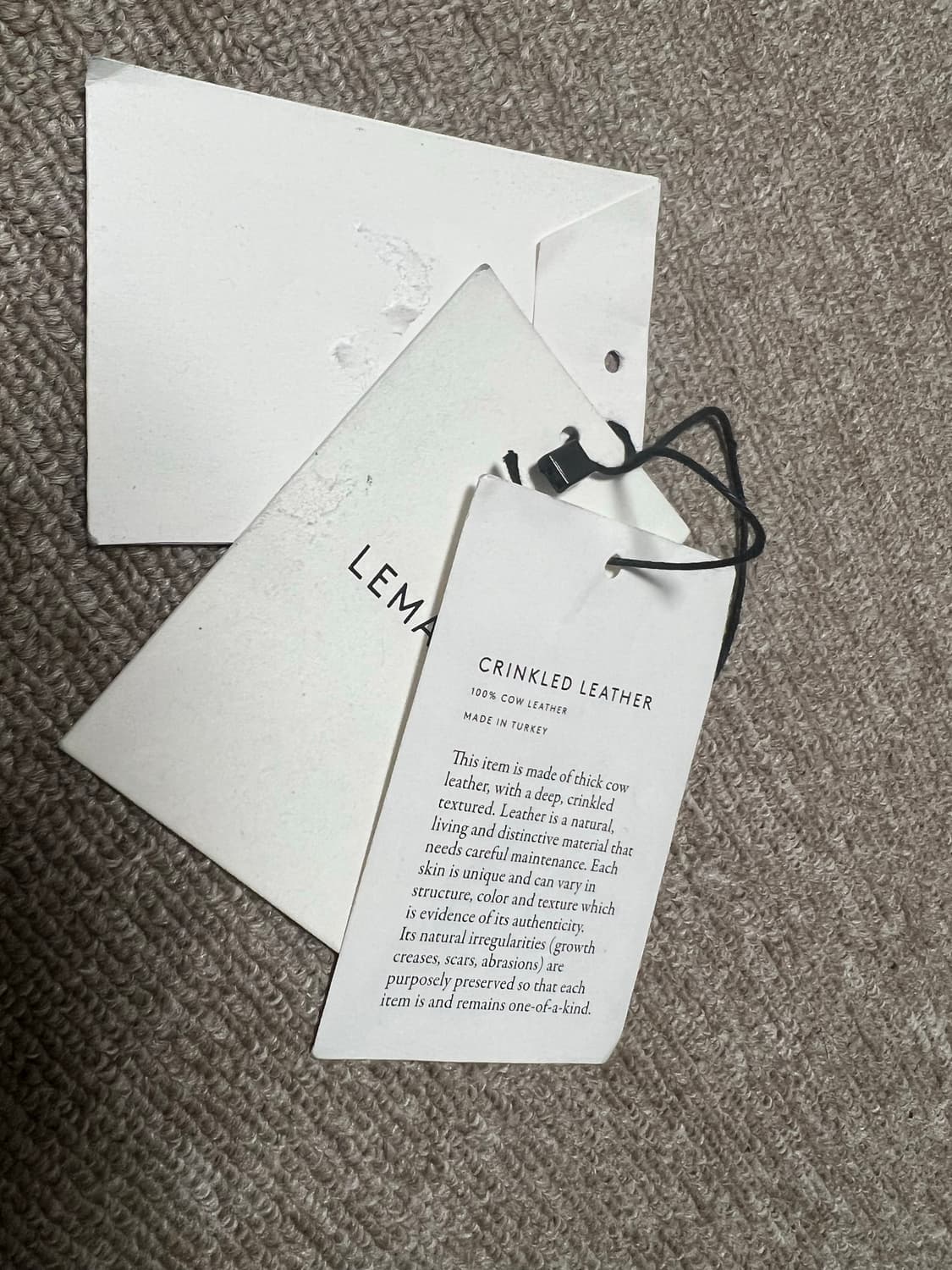 르메르 22fw 크링클드 레더 블루종 M 상품이미지8