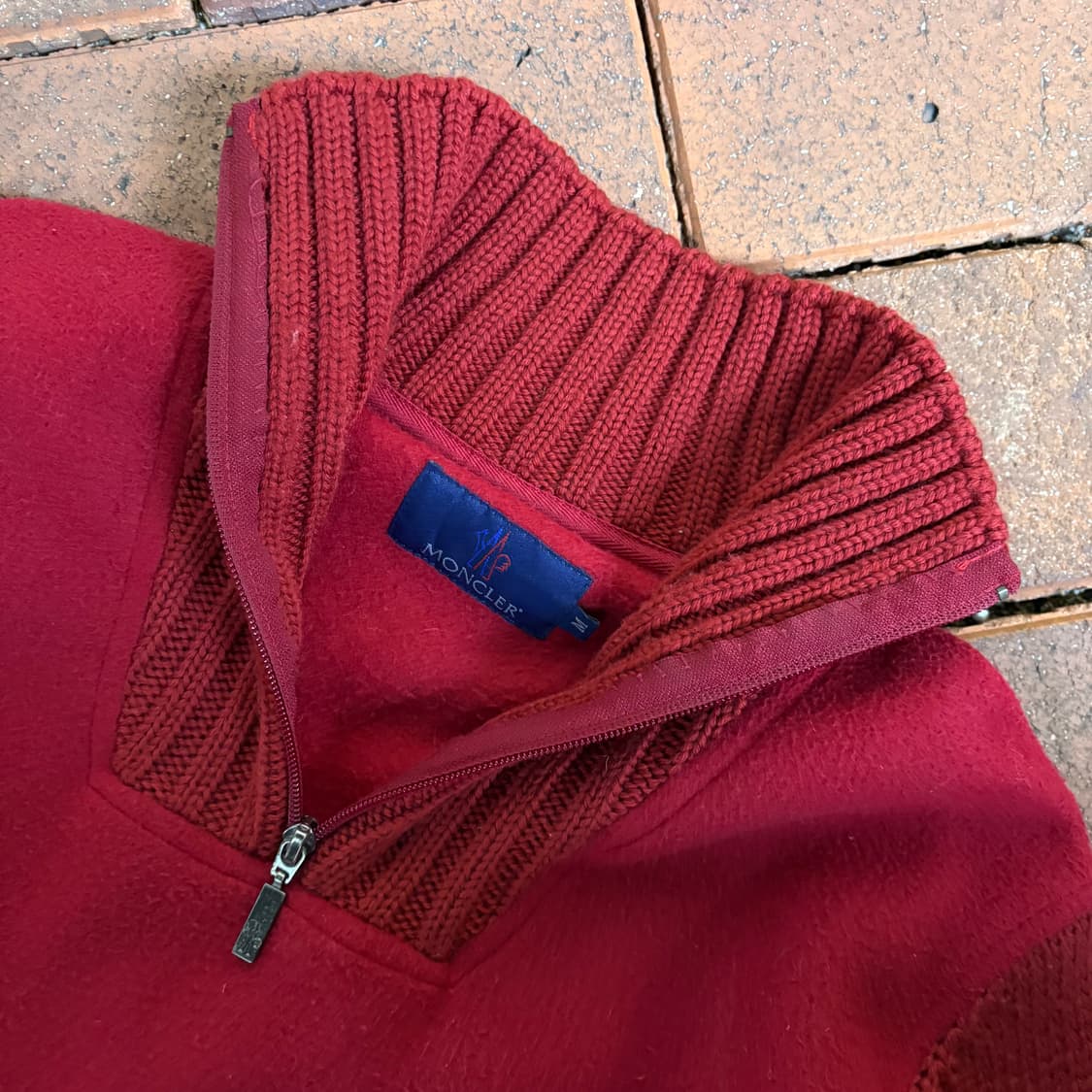 90s 몽클레르 그레노블 허스키 풀오버 하프 집 플리스 자켓 상품이미지4