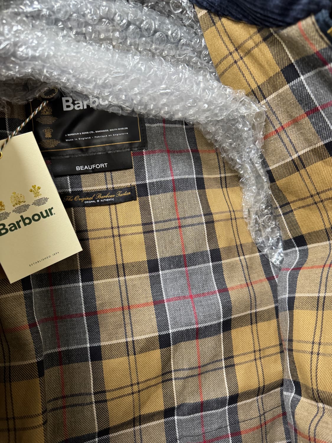 바버 뷰포트 왁스 자켓 네이비 38 상품이미지8