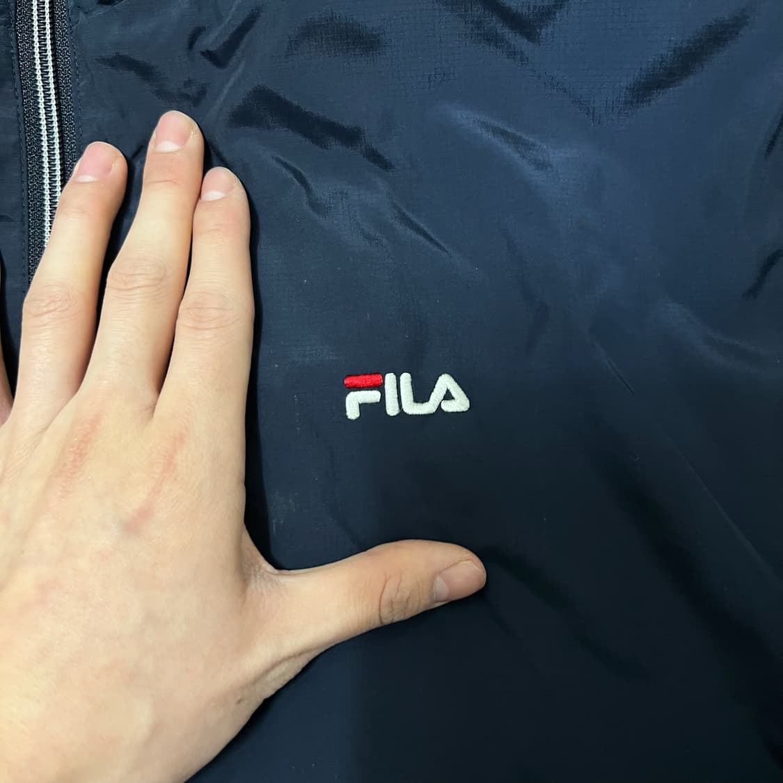 휠라 클래식 로고 바람막이 자켓 L/100  상품이미지3