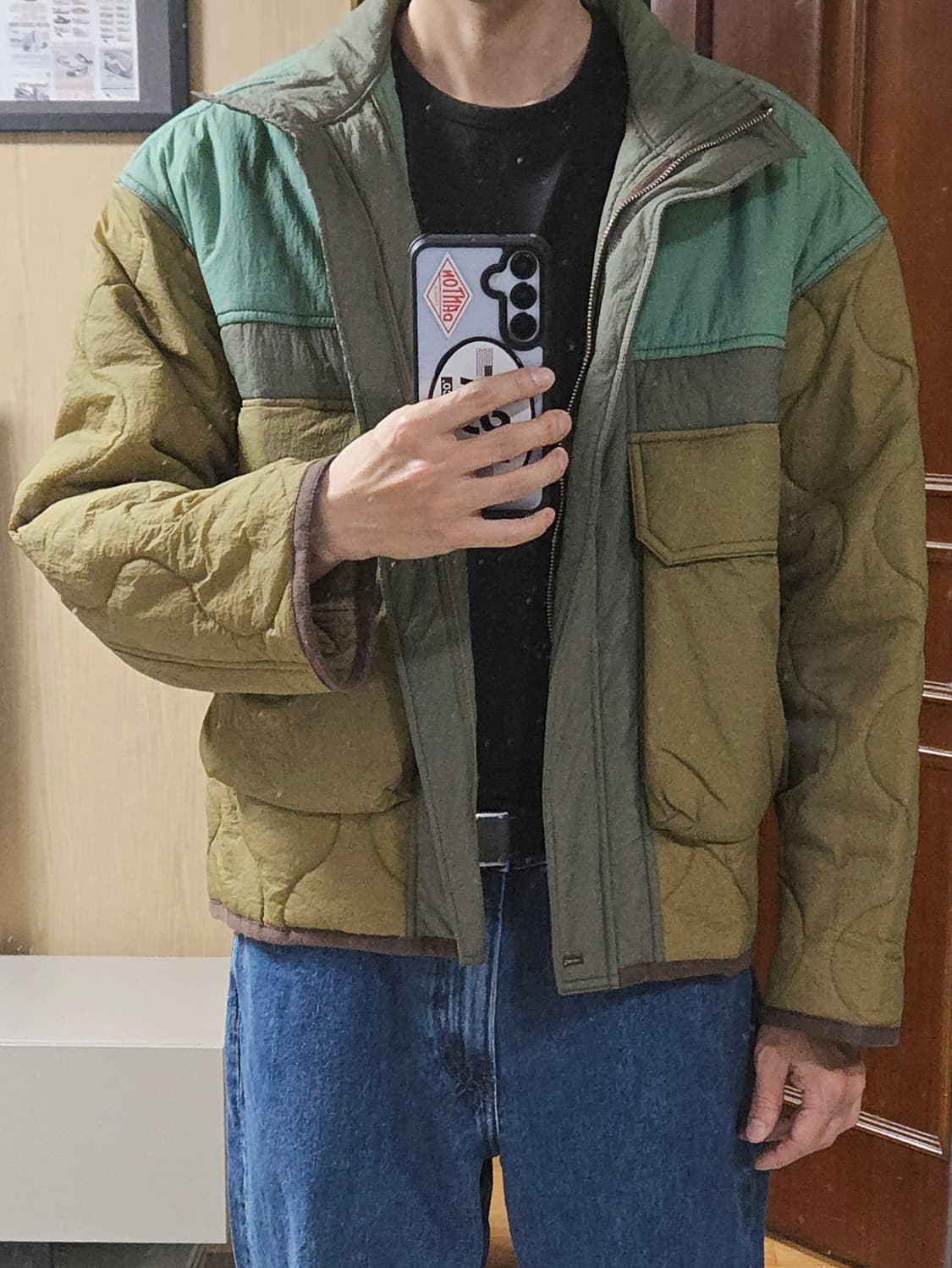 (착샷) 스튜디오 톰보이 퀼팅 자켓 포켓 상품이미지8