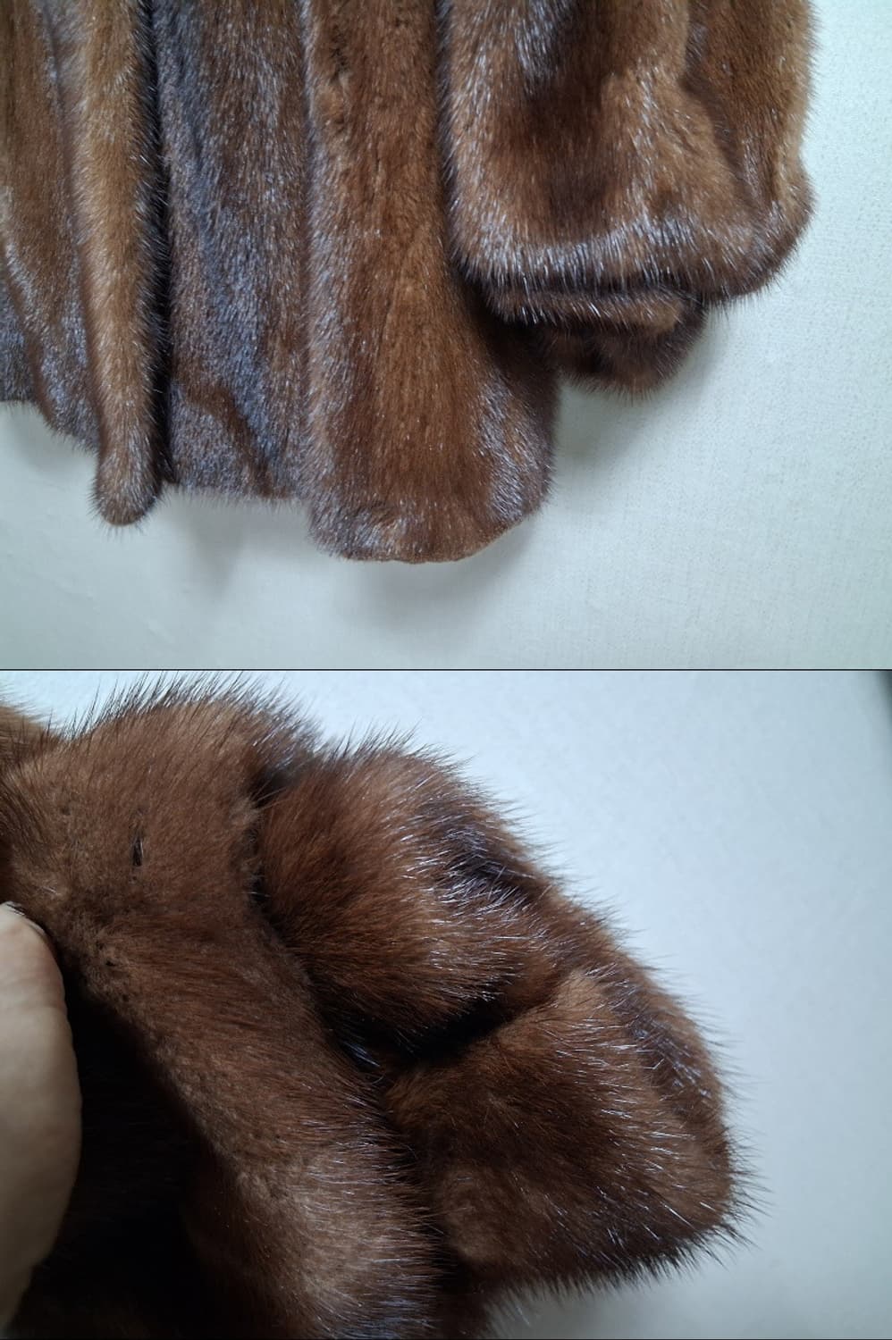 휘메일 밍크코트 브라운 서남모피 암밍크 최상의컨디션77
 상품이미지6