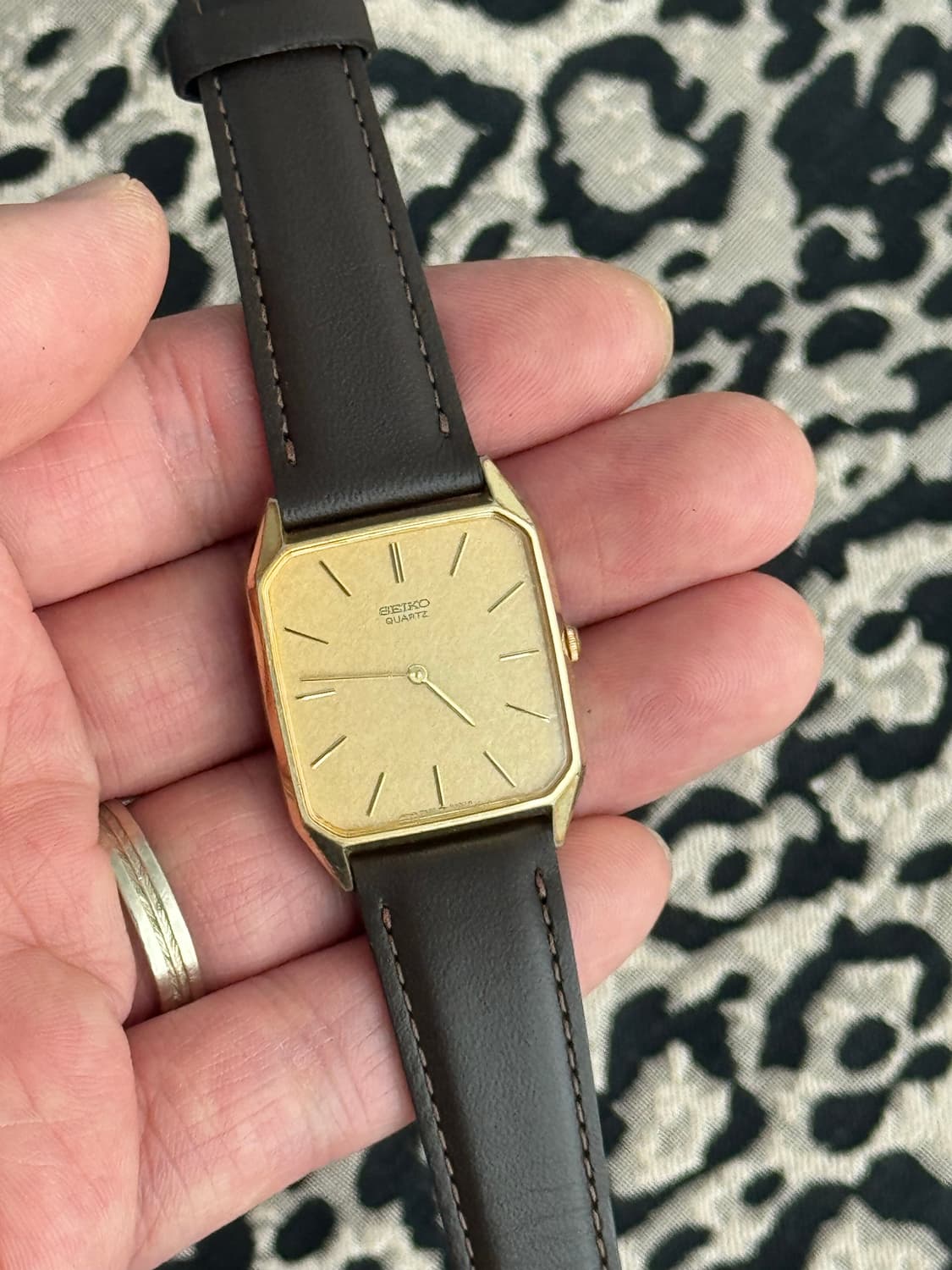 80s 빈티지 세이코 탱크 쿼츠 상품이미지8