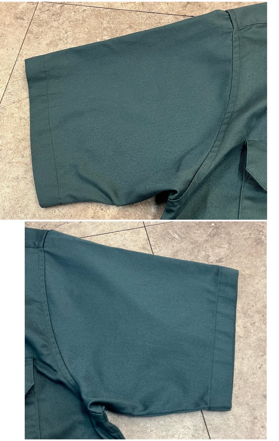 빈티지 BIG MAC 워크 반팔 셔츠 그린 M #csz3902 상품이미지6