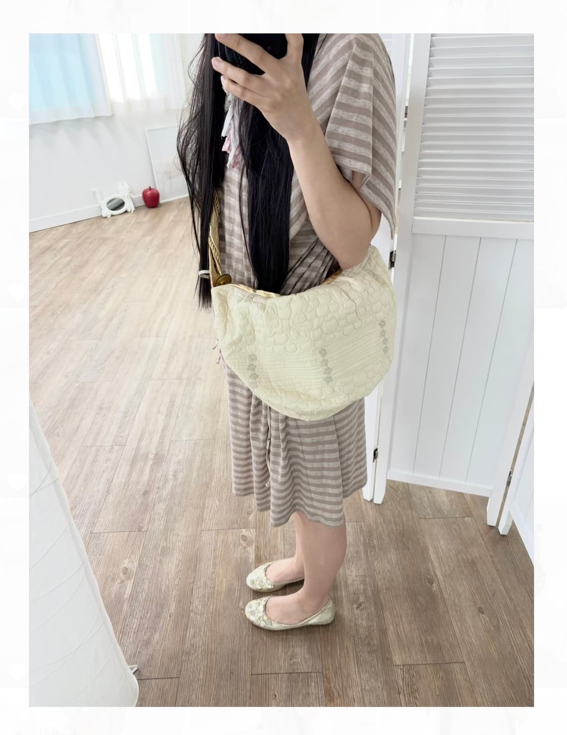 츠모리치사토 네코 퀄팅 크로스백 상품이미지1