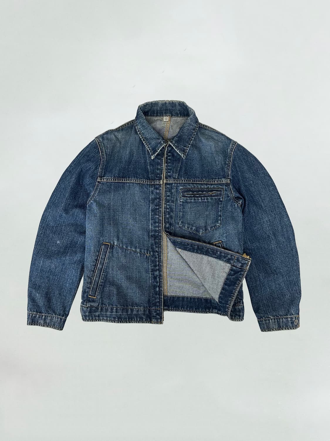 올드 유니클로 집업 데님 자켓 상품이미지1