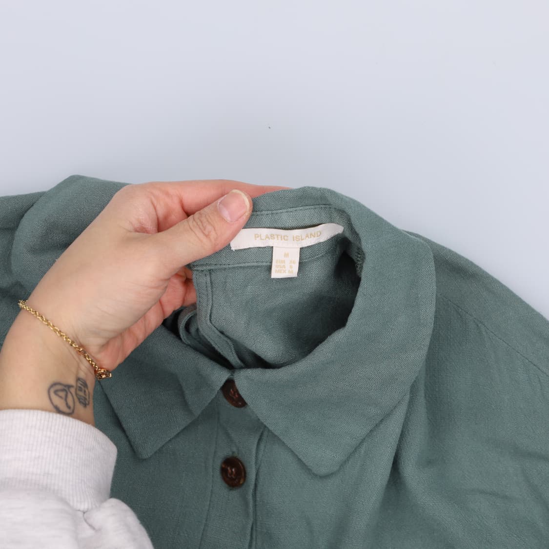 M 플라스틱아일랜드 린넨 블라우스 0319H1 상품이미지3