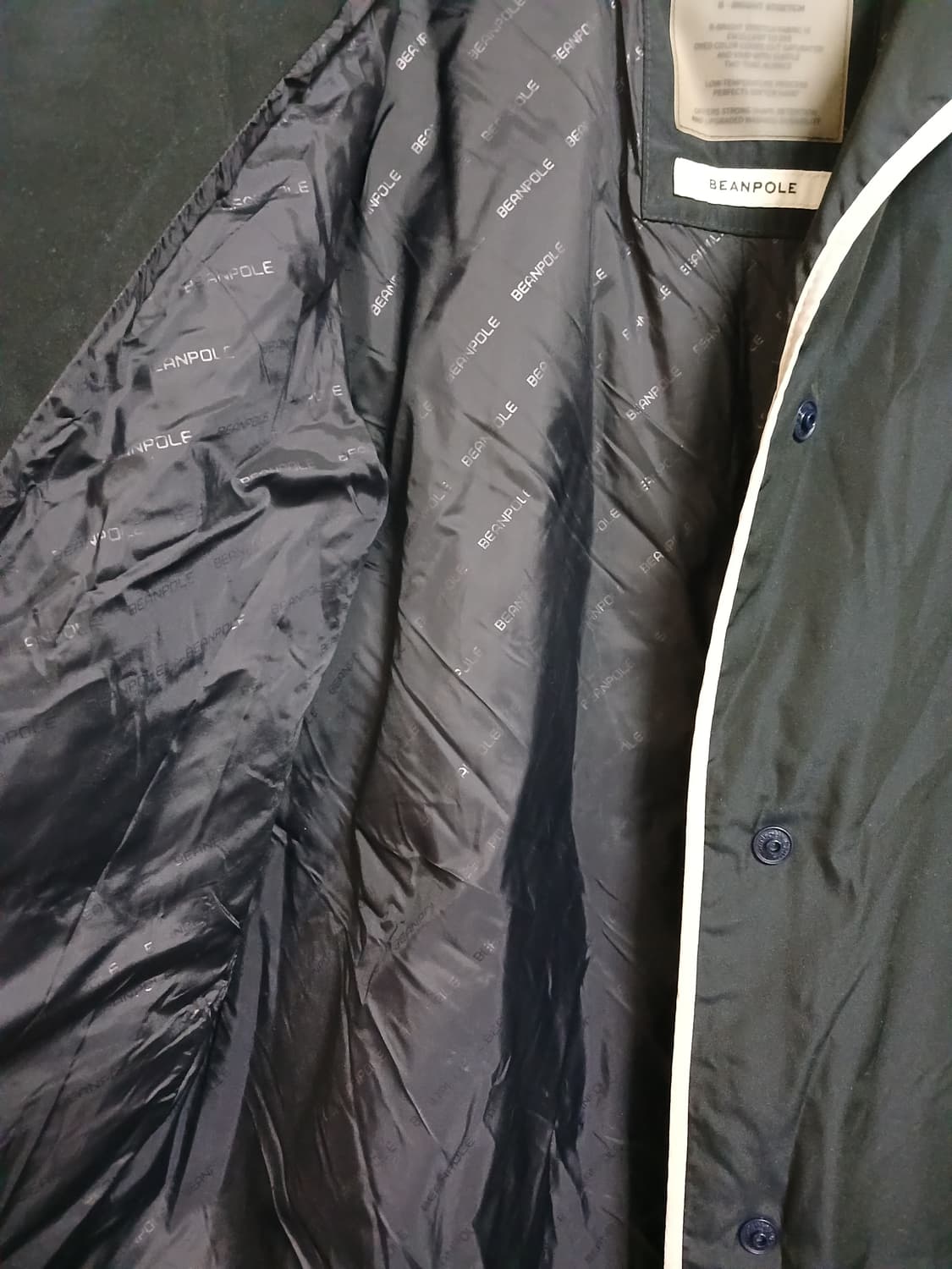 (상태굿,95)빈폴레이디스 (B-Light다운) 롱 다운 코트 네이비 상품이미지7