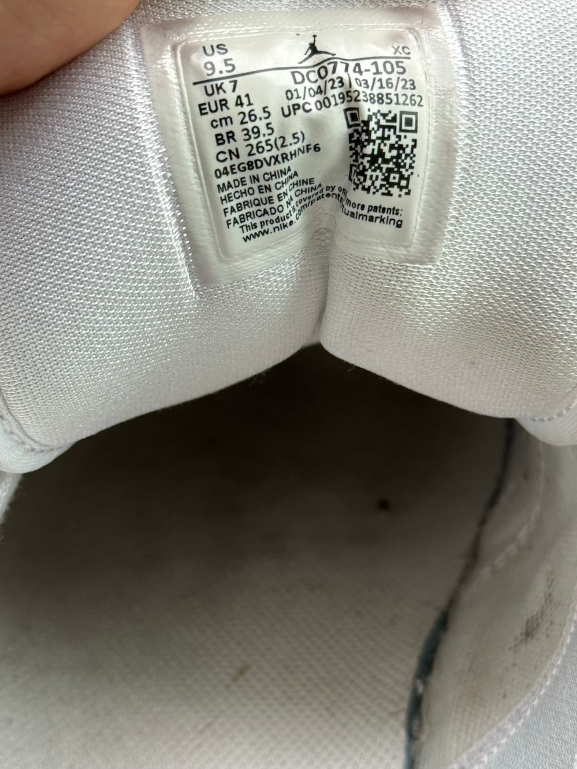 조던 1로우 울프그레이 w265 (남자 255~260) 상품이미지4