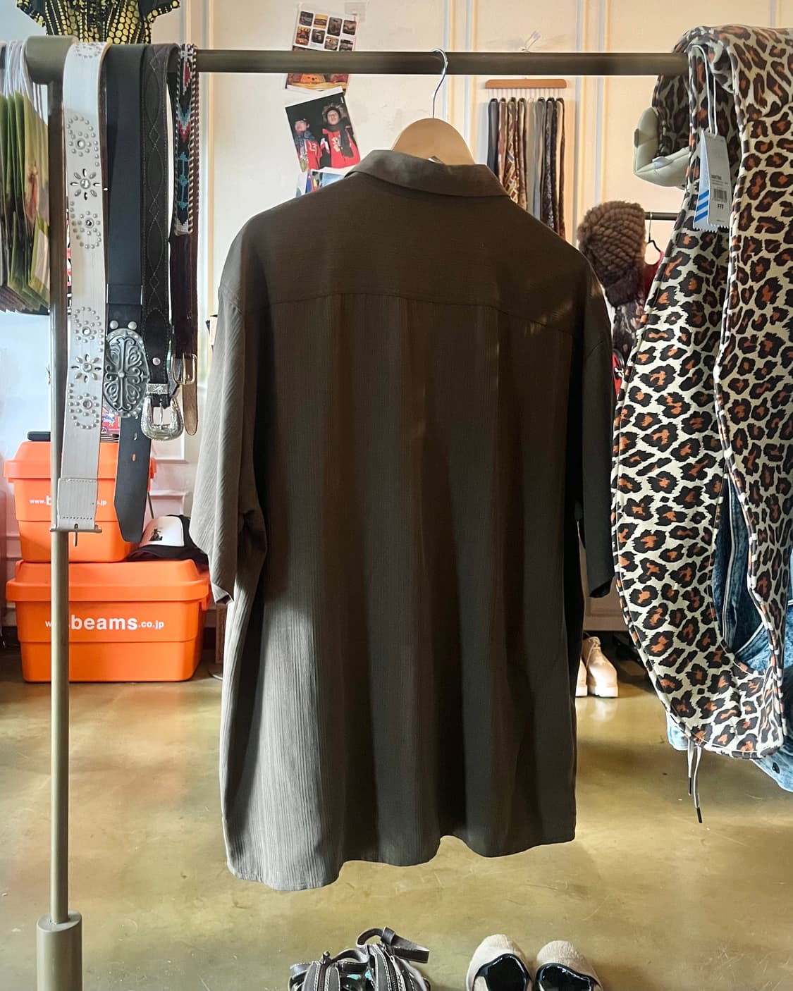SILK ICON Vintage Over-Sized 1/2 Shirt 상품이미지7