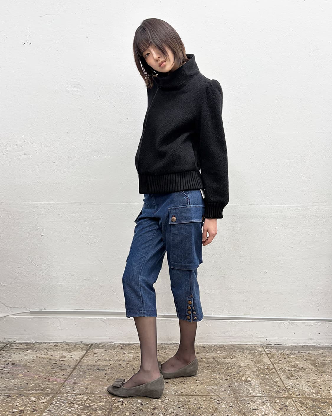 빈티지 리브드 울 자켓 상품이미지6