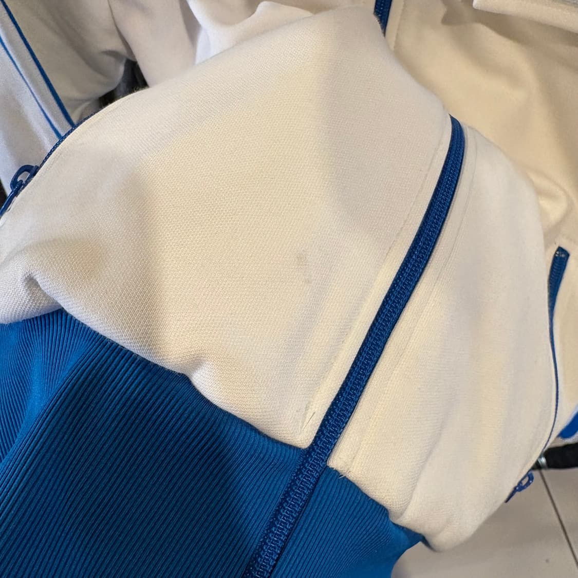 아디다스 희귀 흰/파 베켄바우어 져지 상품이미지9