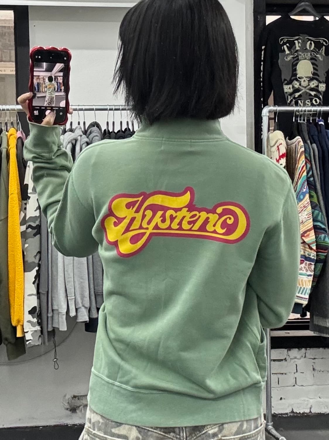 히스테릭 글래머 히스걸 그린 집업 상품이미지5