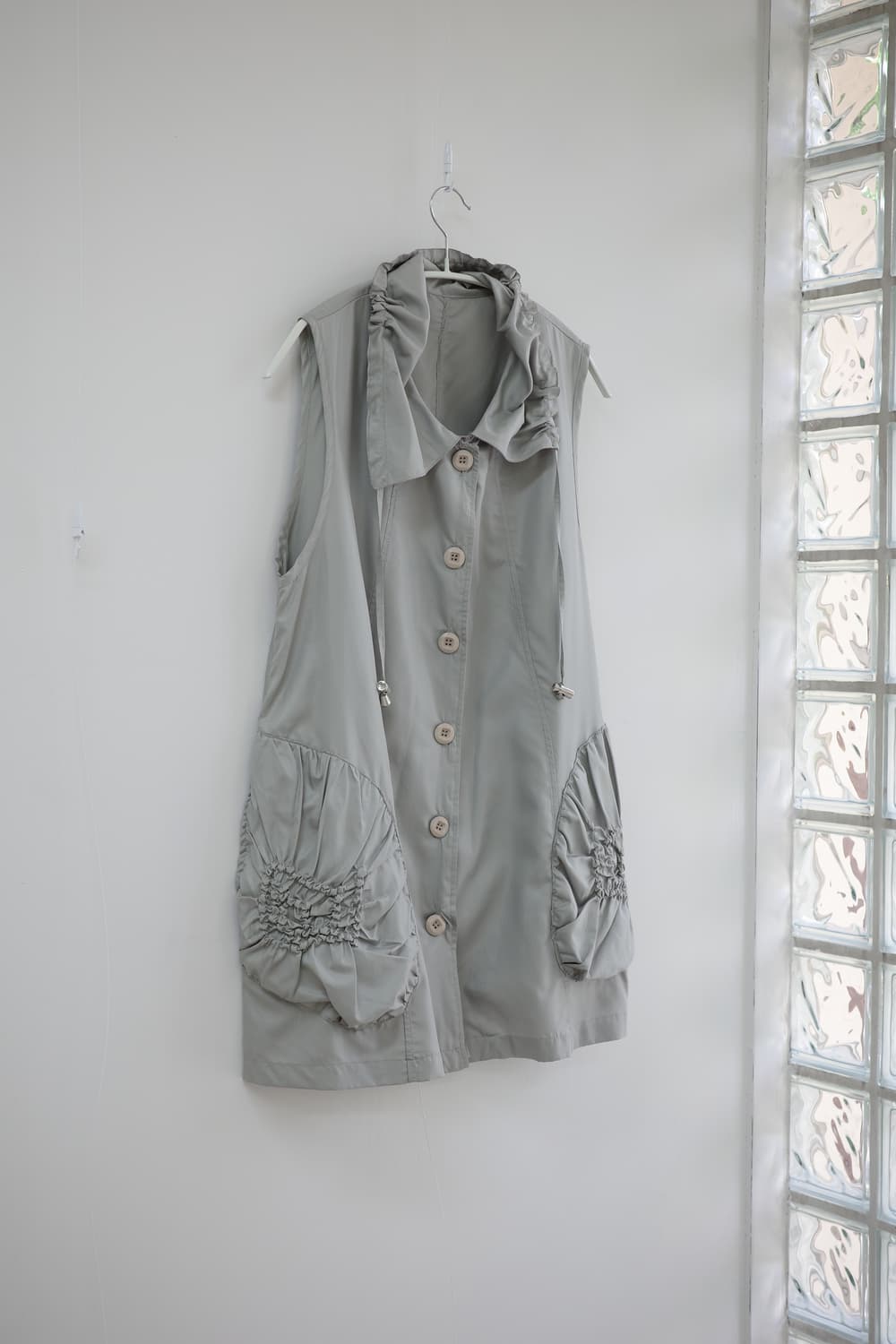 hanahana mint shirring layered vest 상품이미지1