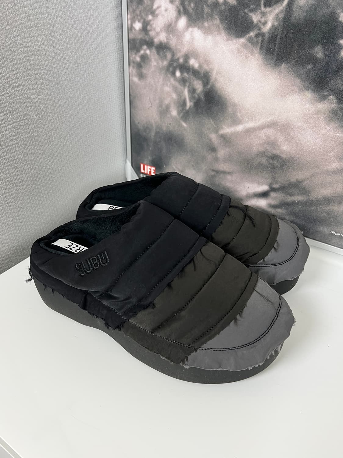 PERVERZE SUBU Step Winter Sandal Black 상품이미지3