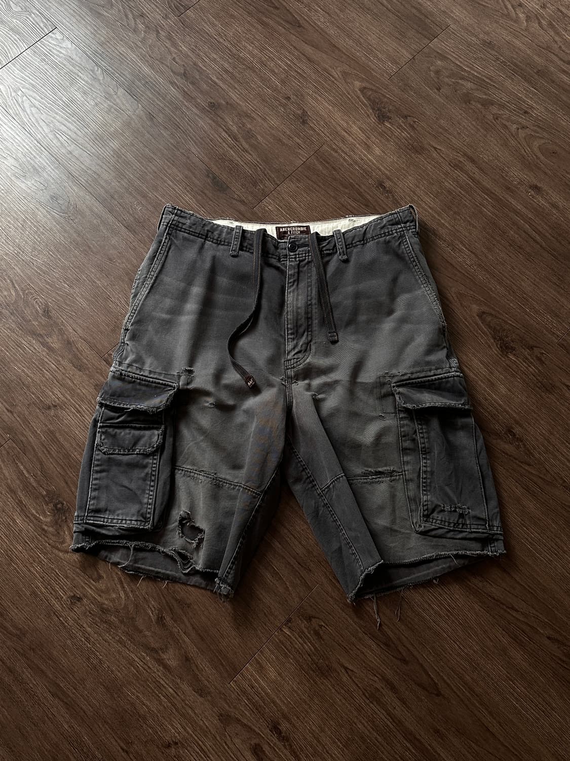 Abercrombie & fitch 디스트레스 카고 쇼츠 상품이미지7