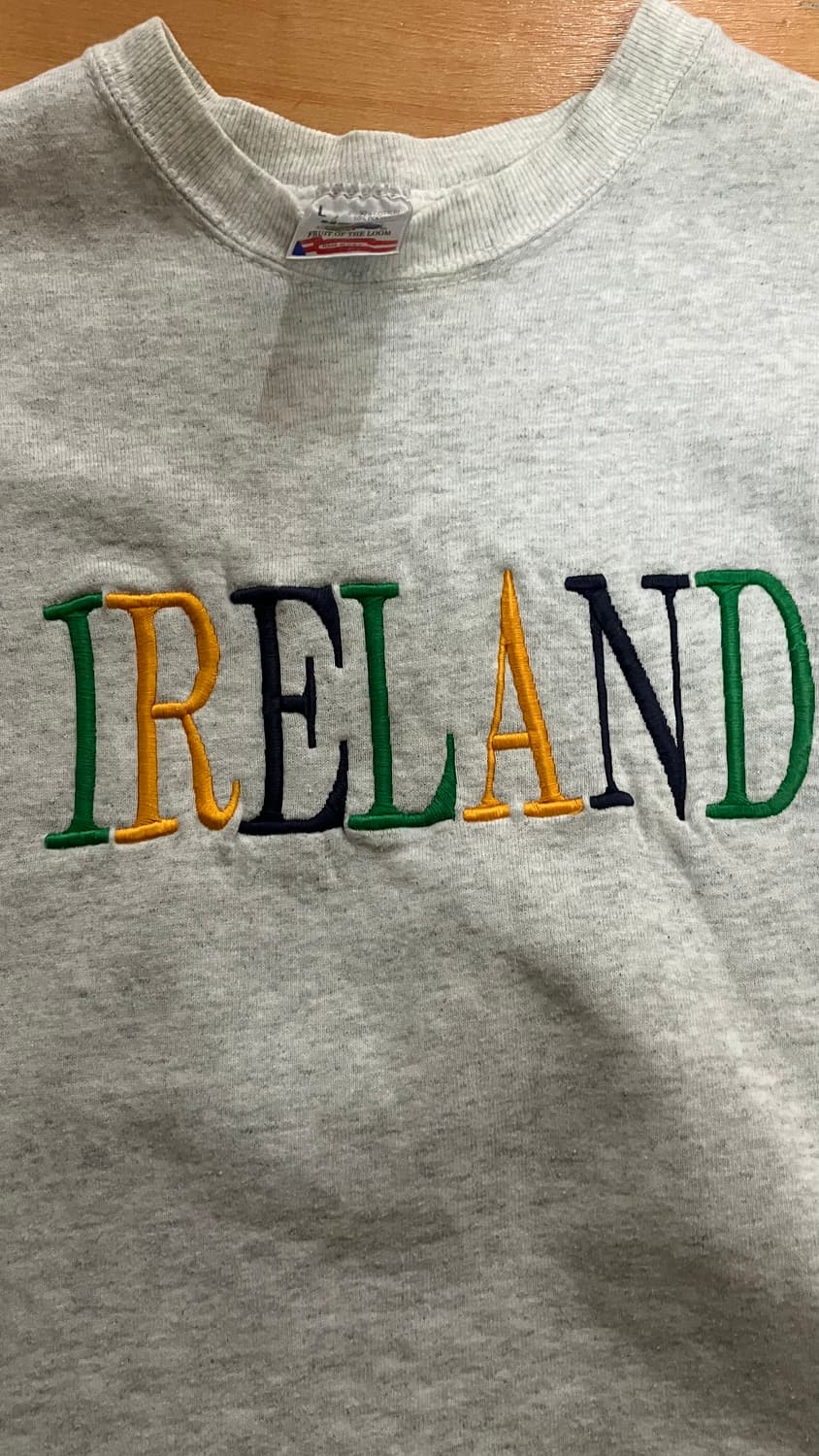 90s 프룻오브더룸 멜란지 스웻 made in usa 상품이미지4