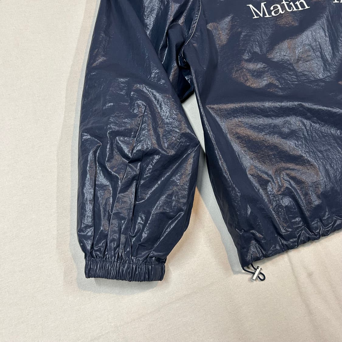 Free) 마땡킴 로고 코팅 점퍼 네이비 상품이미지7