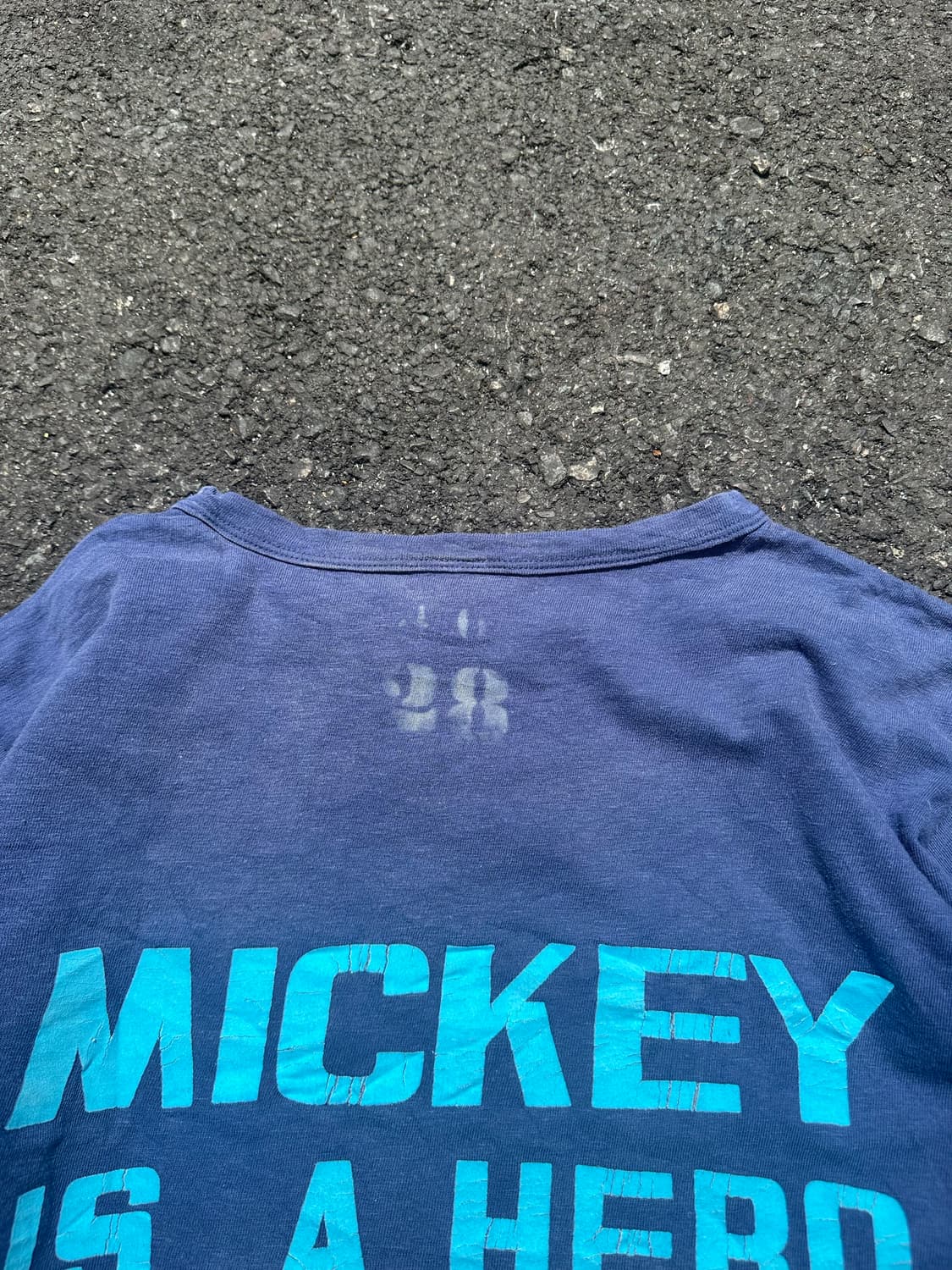 Denim Dungaree Mickey collabo fading T 상품이미지9