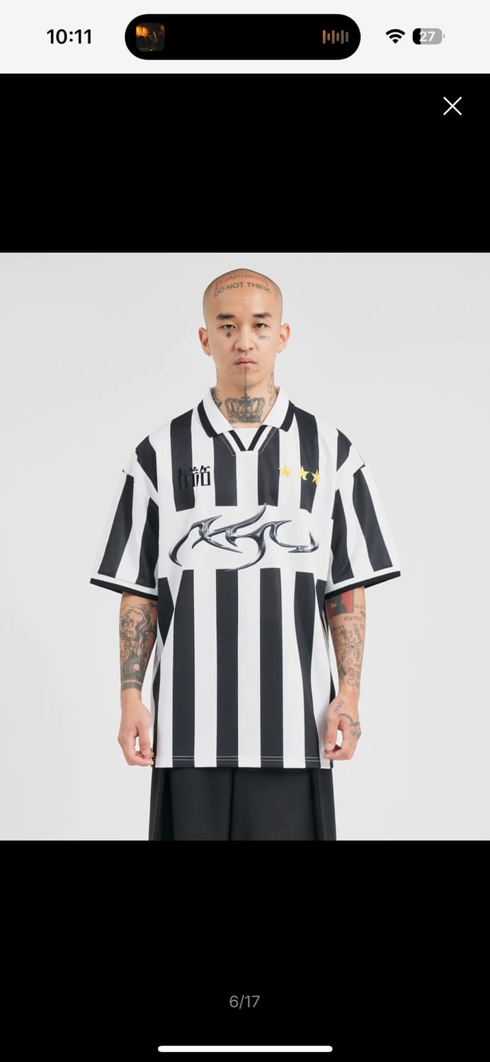 AJOBYAJO tribal ajo soccer top(black) 상품이미지5