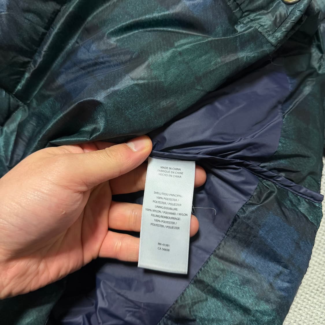 로렌 랄프로렌 타탄체크 패딩 점퍼 상품이미지4