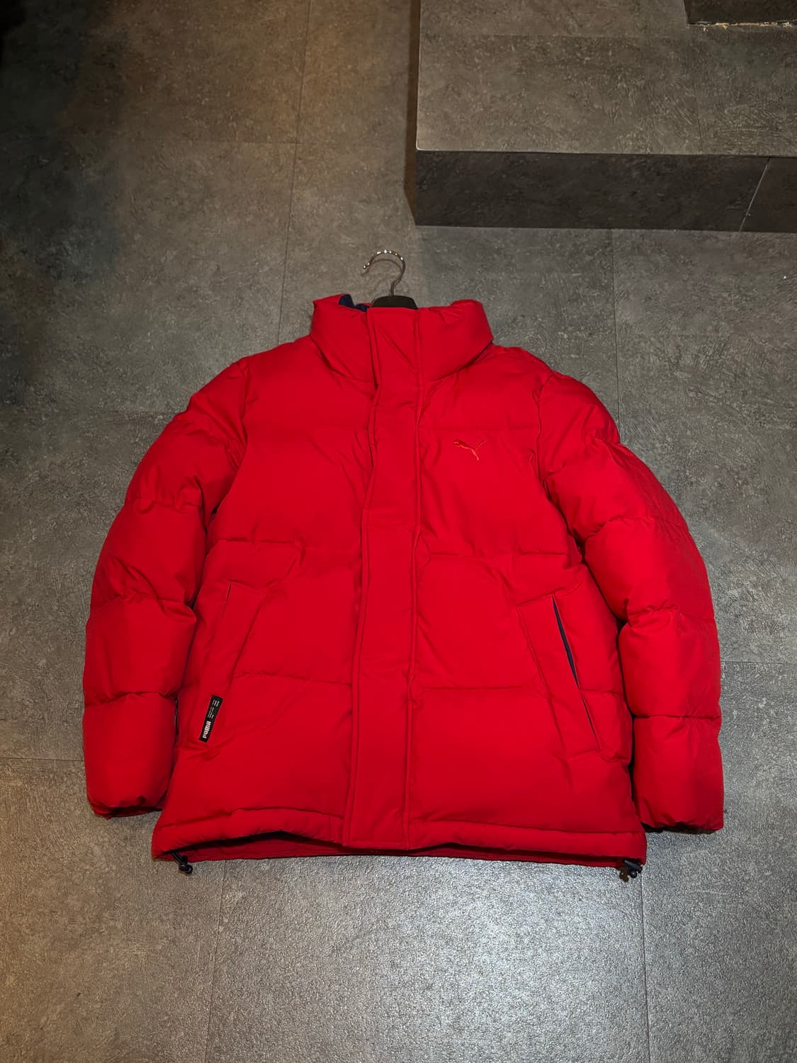 푸마 오리털 패딩 레드 S사이즈 상품이미지2