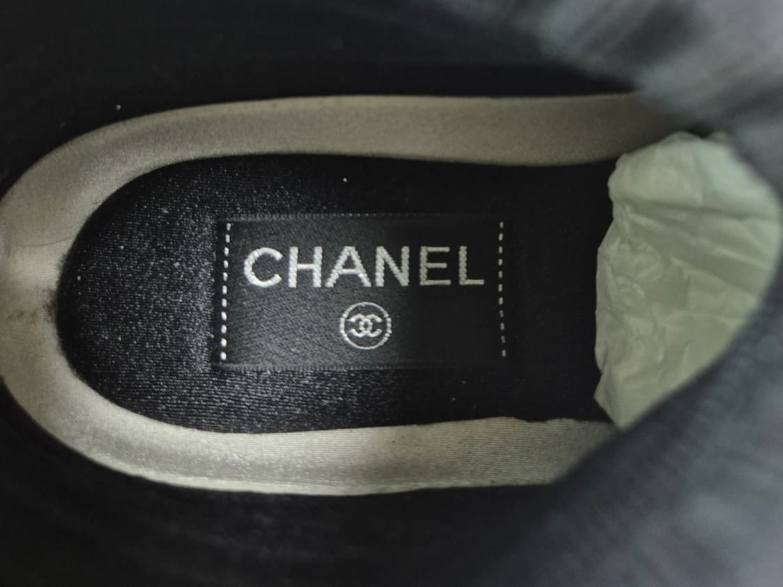 (정품) 샤넬 삭스 미드컷 글리터 스니커즈 35 상품이미지9