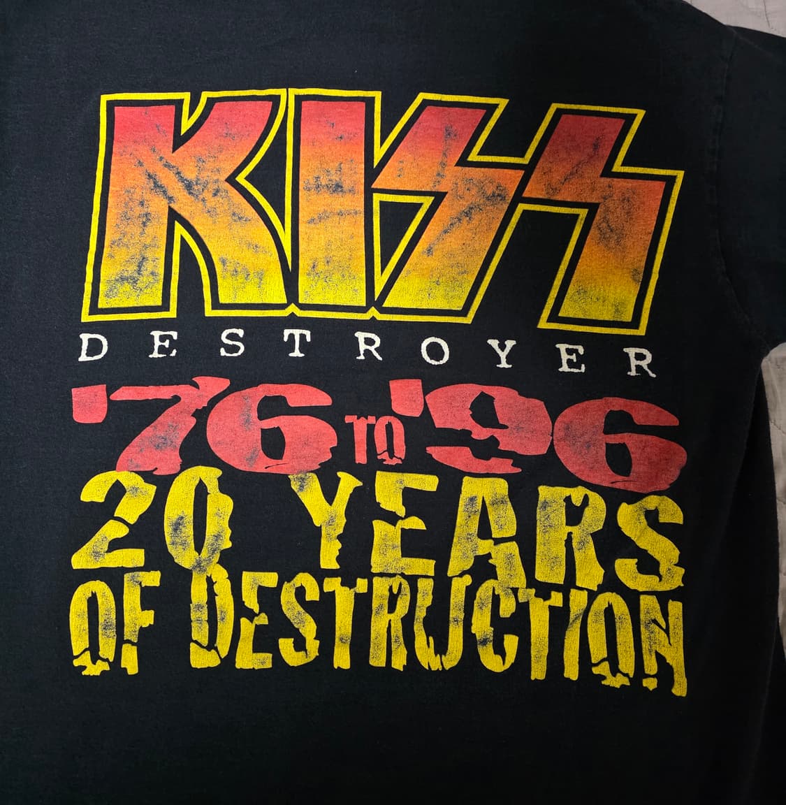 [XL] 90s KISS 키스 20주년 디스트로이어 빈티지 밴드티 상품이미지8