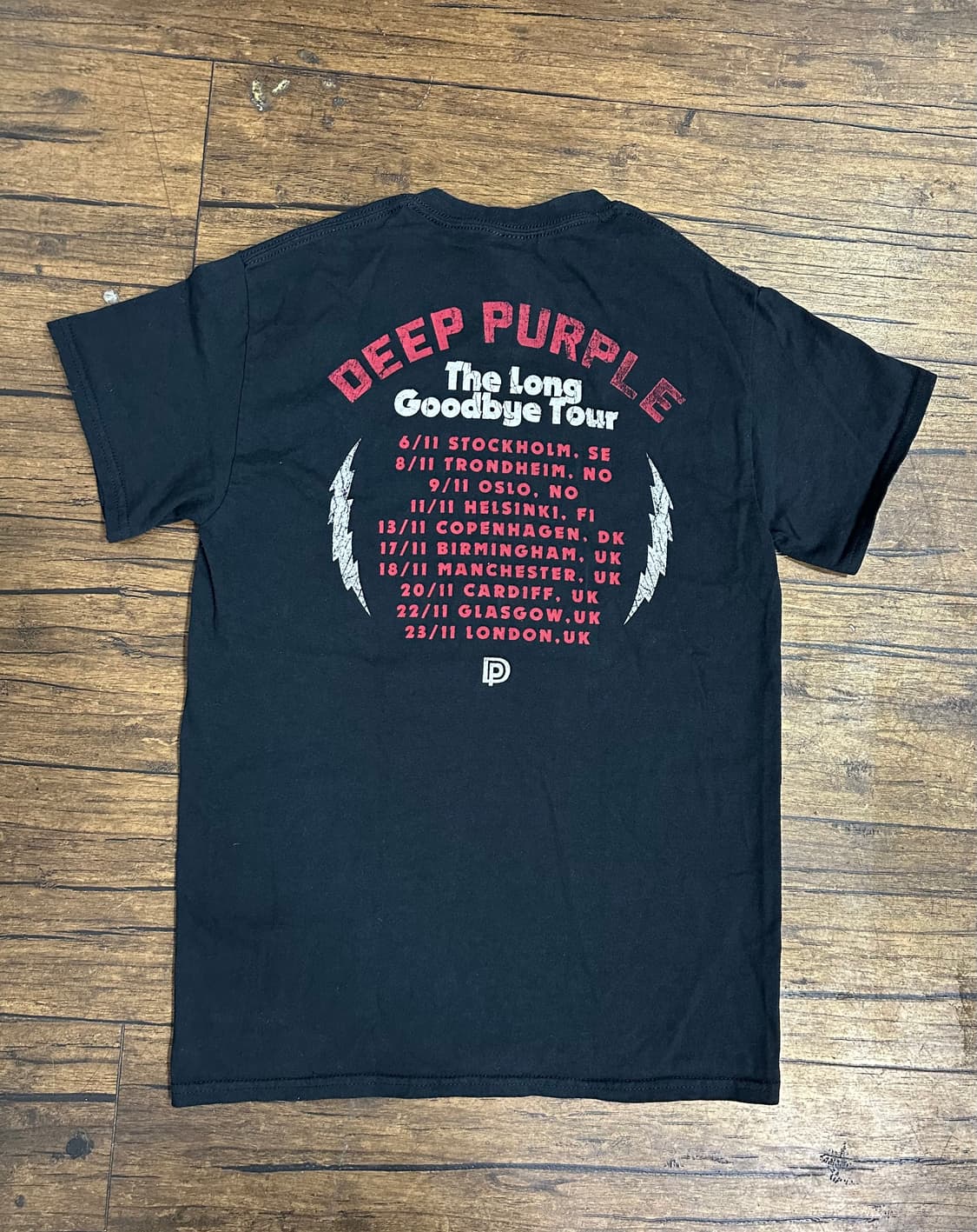 Deep Purple 투어 감성 그래픽 반팔 빈티지티셔츠 길단티셔츠 M 상품이미지3