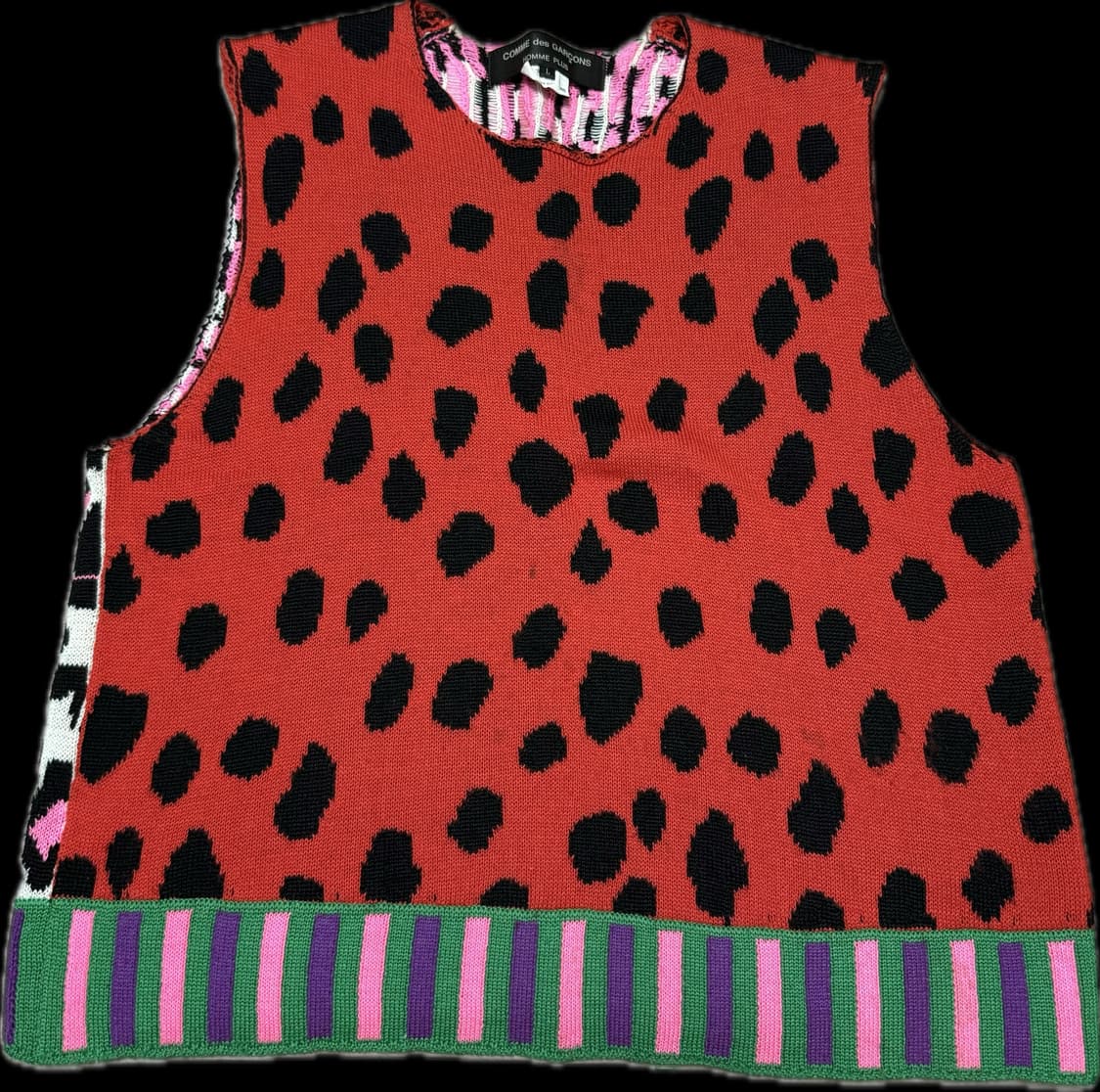 꼼데가르송 옴므 플러스 니트 베스트 상품이미지1