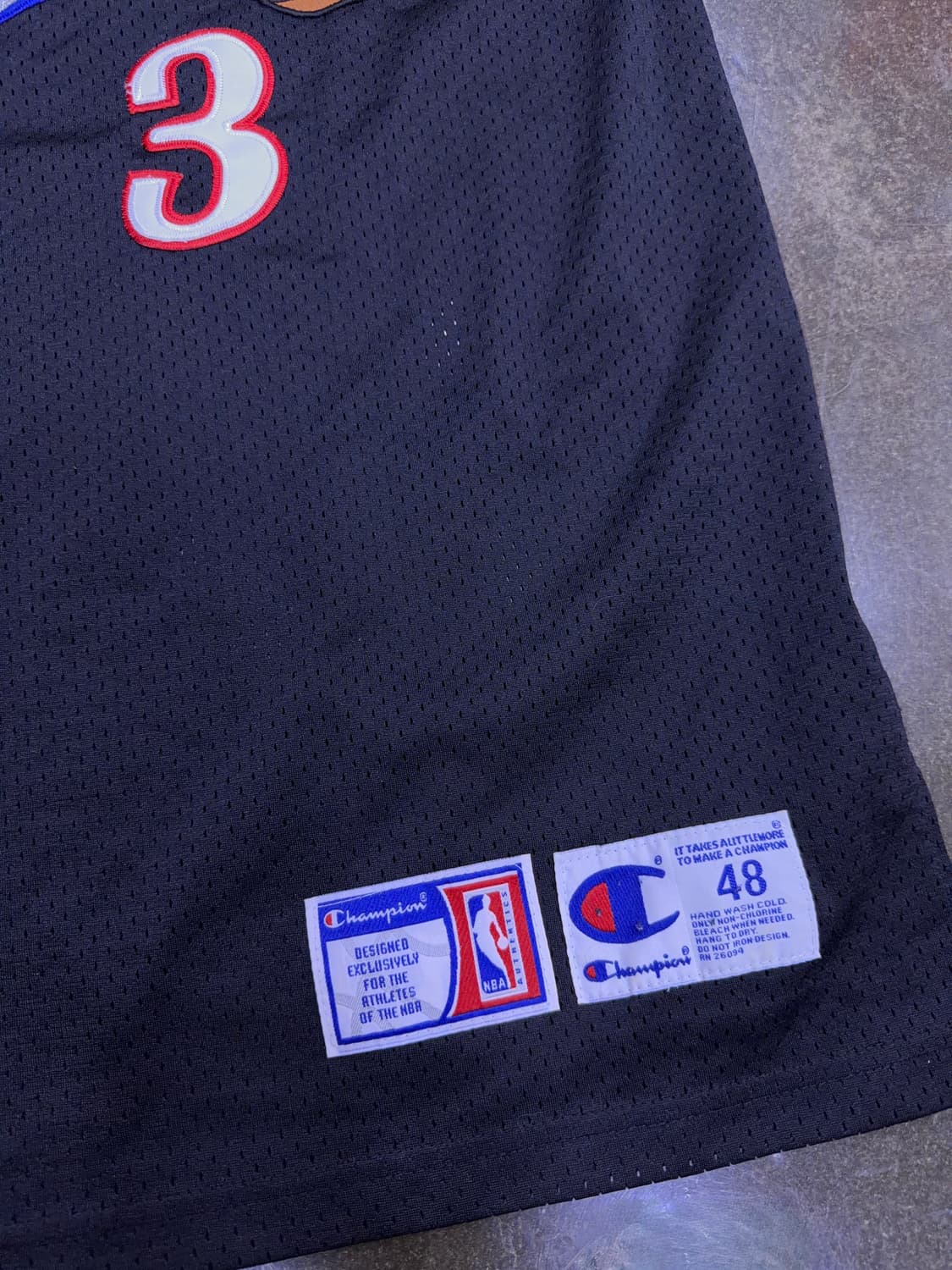 챔피온 필라델피아 식서스 앨런 아이버슨 스윙맨 져지 XL 상품이미지5