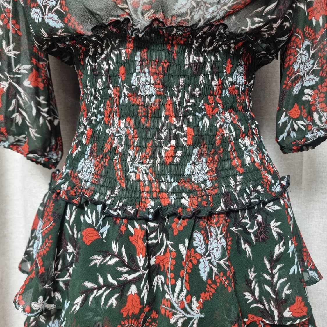 maje 마쥬 원피스 투웨이 프릴 시스루 (2사이즈/55) 상태최상 상품이미지9