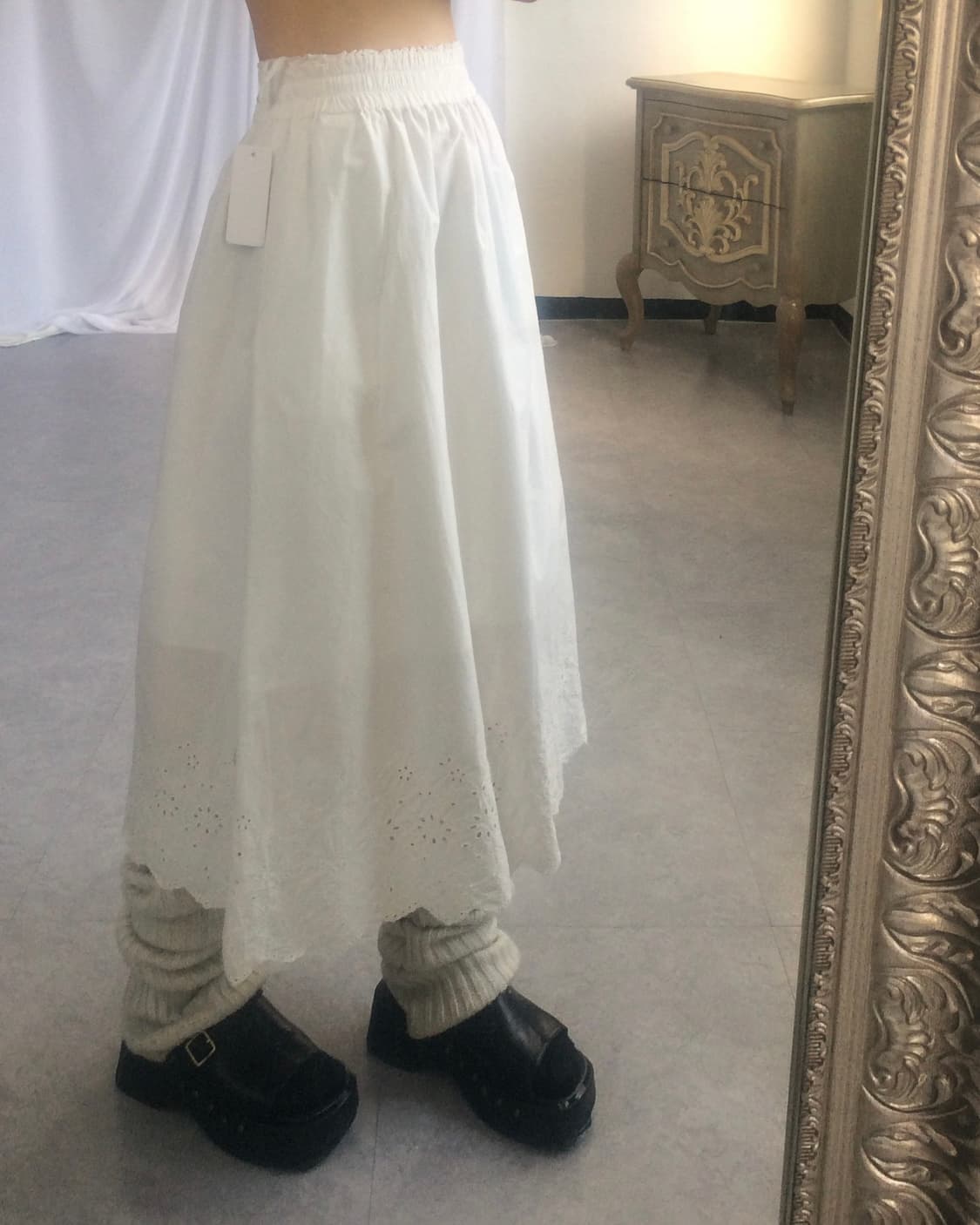 Punching point skirt 상품이미지5