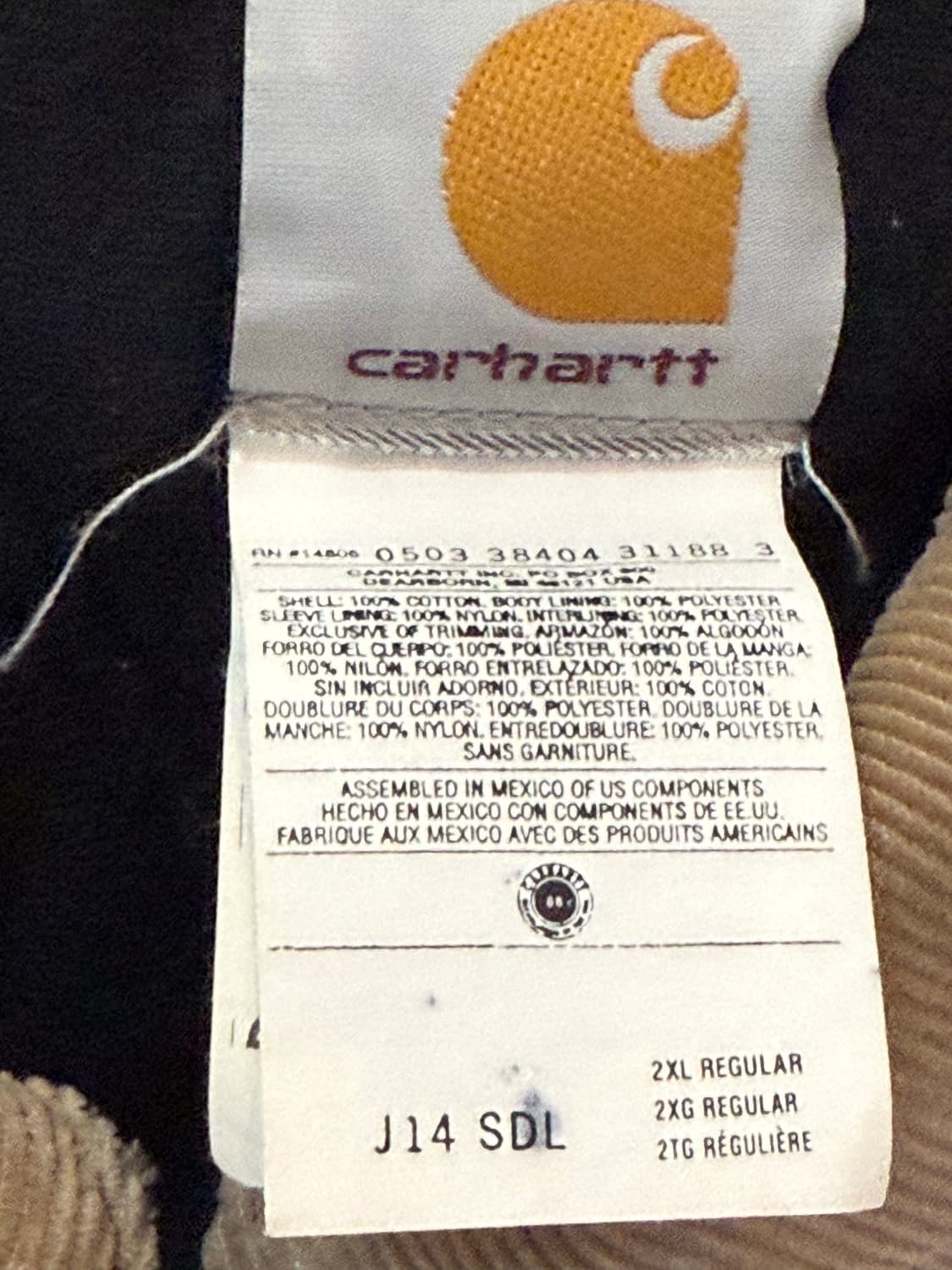 2XL) 칼하트 빈티지 j14 워크자켓 산타페 자켓 상품이미지2