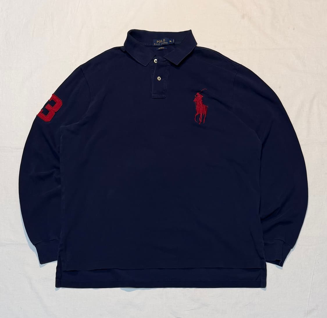 폴로 랄프로렌 빅포니 롱슬리브 카라티 네이비 상품이미지1