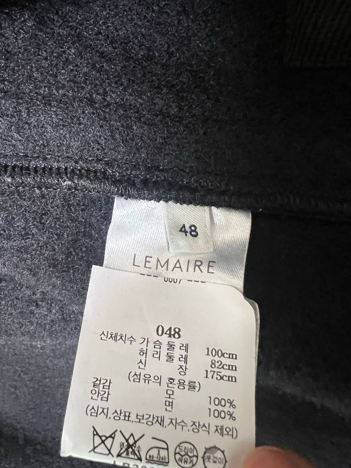 르메르 박시 더플 코트 블랙 48 상품이미지3