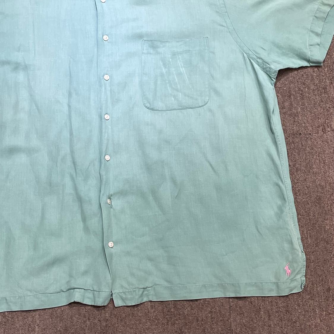 (2XB) 90‘s Big 린넨 실크 Levi's 리바이스  포켓 반팔 상품이미지6